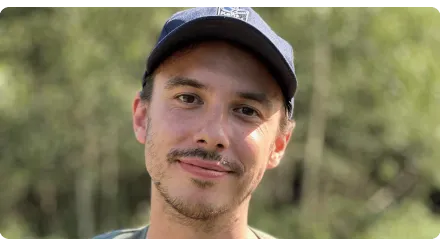 Eddie, Bison Ranger, wearing a KWT hat.