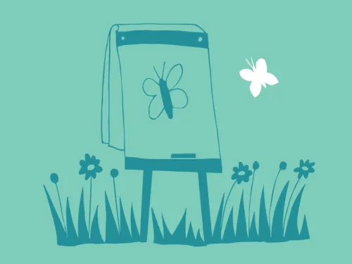 Wildlife at work illustration